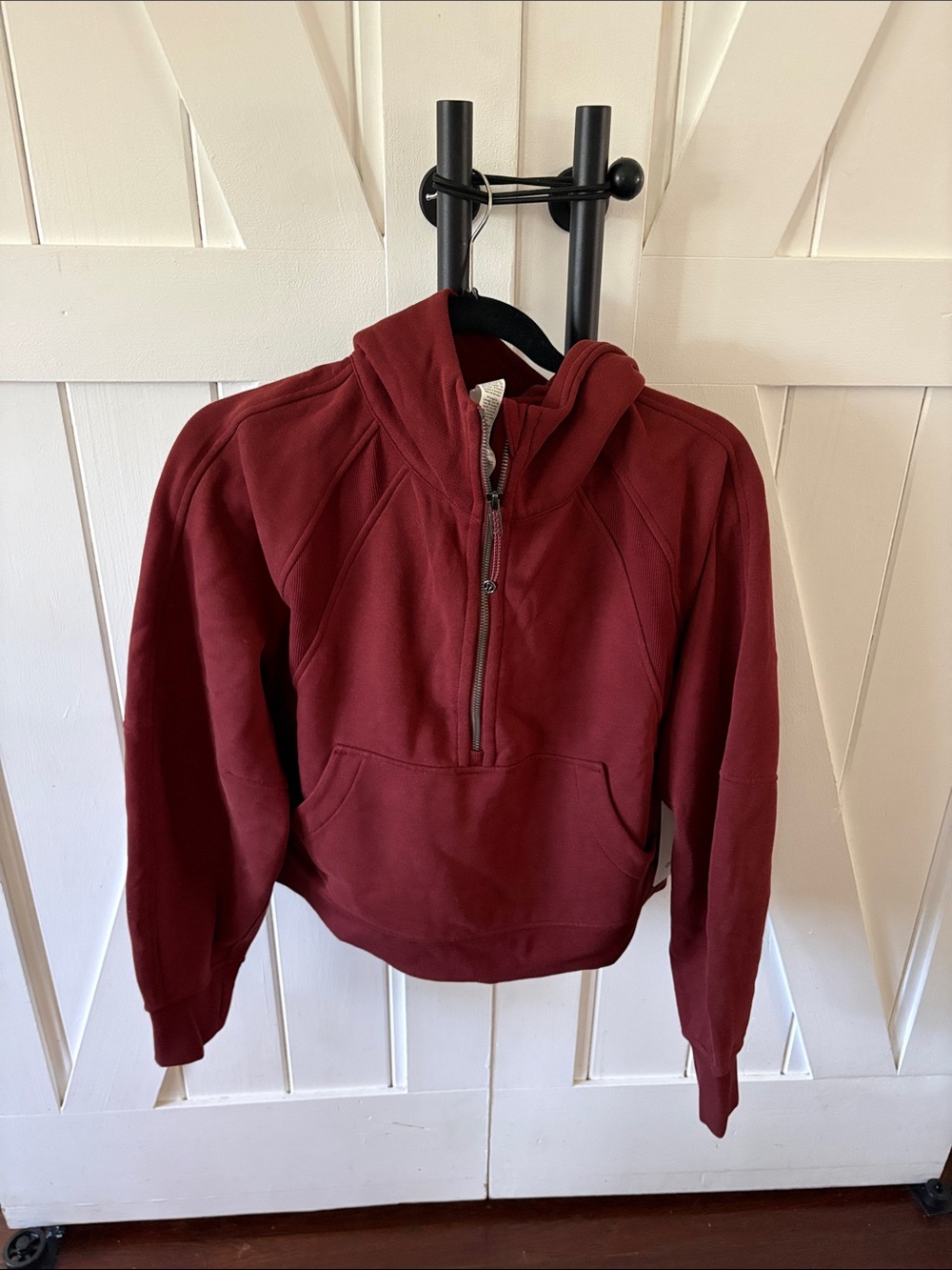Lululemon Women’s scuba oversized Half-Zip Hoodie - Burgundy